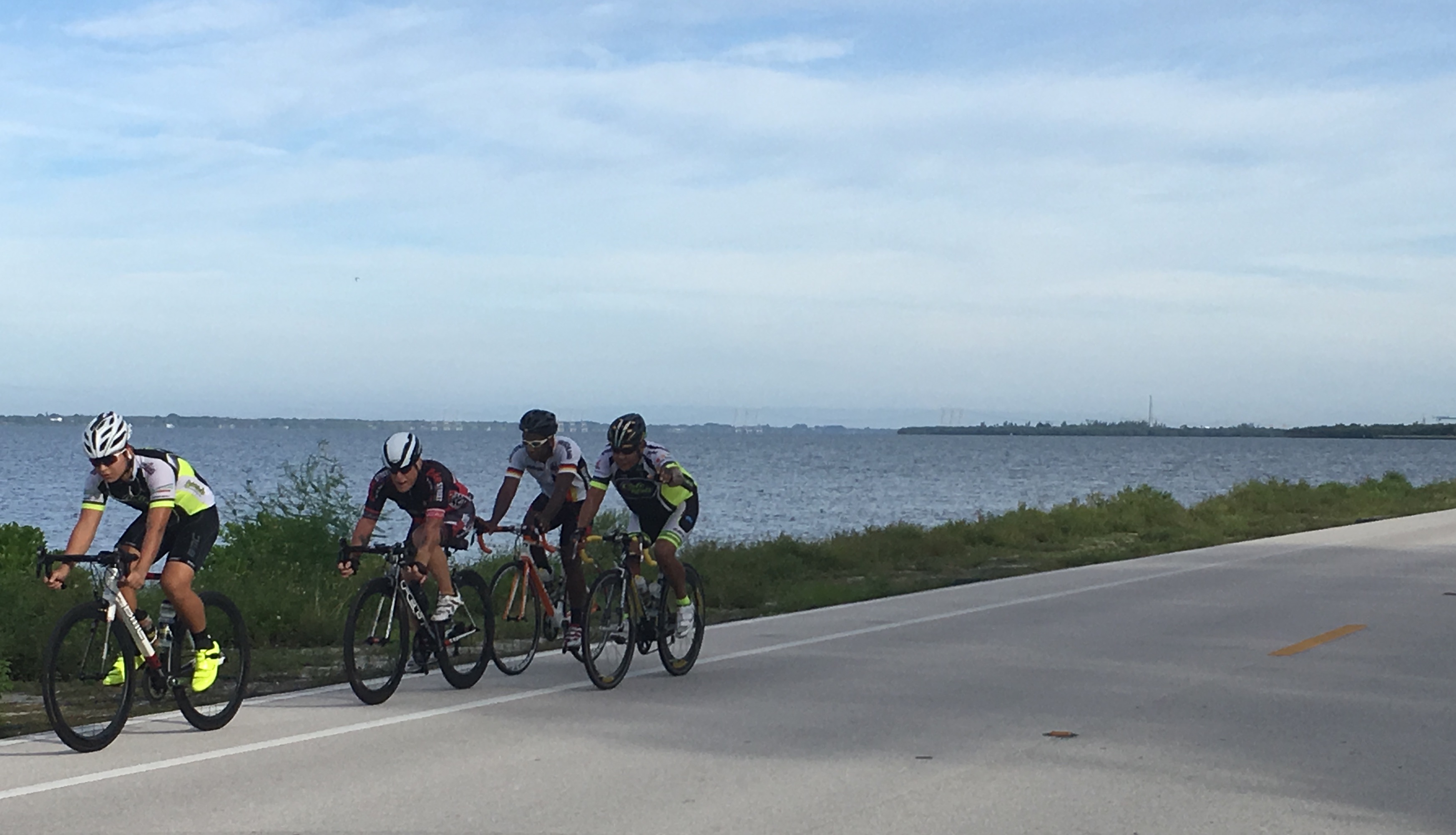 Scenic views of the Indian River are featured along the route.